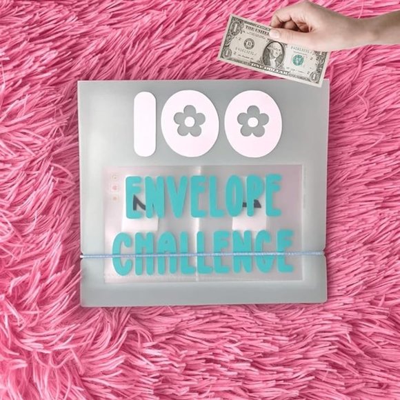 Clear 100 Envelopes Money Saving Challenge Kit - Picture 1 of 5